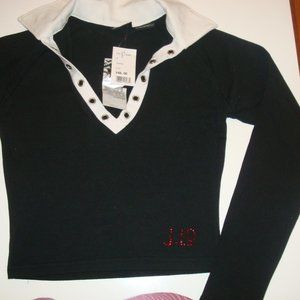 J.LO Long Sleeve Crop Top w/ Grommets